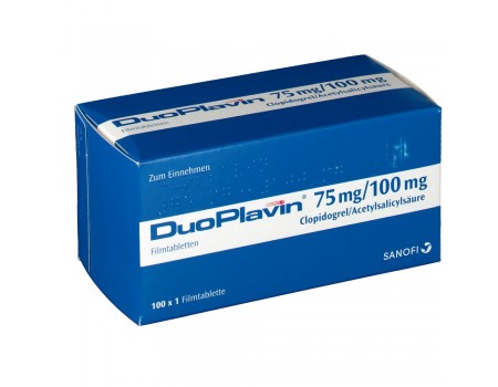 DUOPLAVIN 75 mg. / 100 mg. 100 tablets
